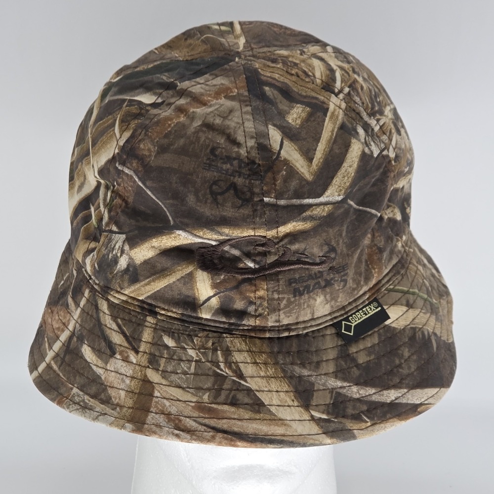 Drake Waterfowl Camo Bucket Hat Waterproof Membrane Breathable M/L Hunting